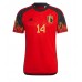 Belgien Dries Mertens #14 Replik Heimtrikot WM 2022 Kurzarm